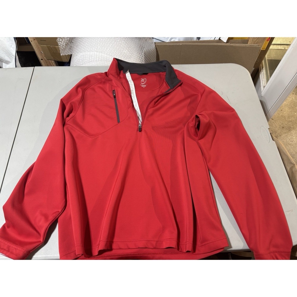 Zero Restriction Red  Tour Series L330 1/4 Zip Stretch‎ Golf Pullover Men's XL